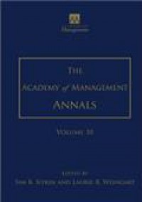 Academy Of Management Annals